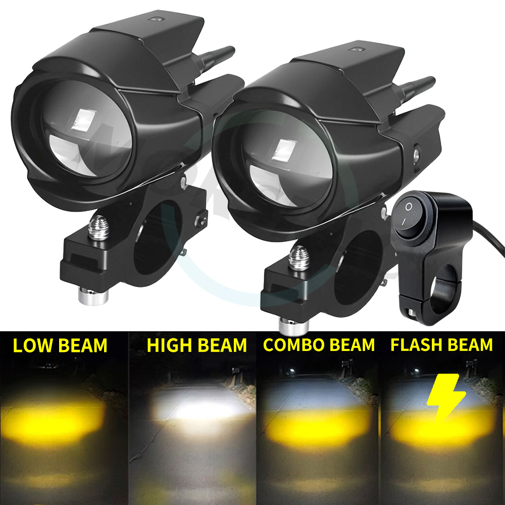 Sos Light Strobe - Zusatz-LED-Scheinwerfer für Motorräder, zusätzliche LED-Leuchten, blinkend,