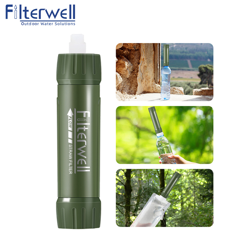 Water Purification Straw - Filter well Green Mini Reise Wasserfilter