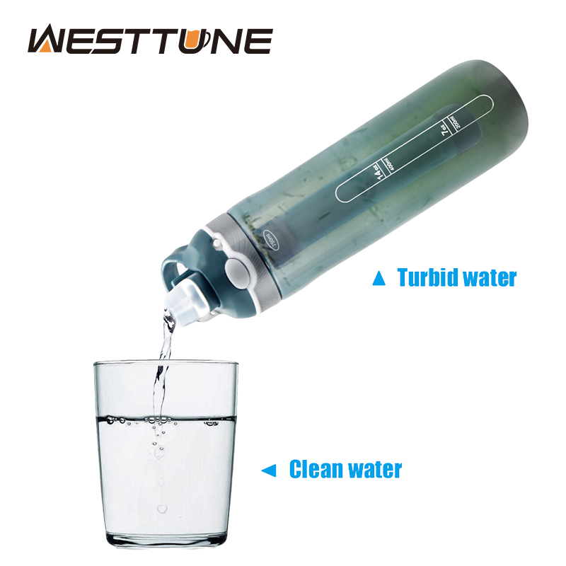 Water Purification Straw - 750ml Outdoor-Wasserfilter Stroh flasche/Tasse zum Überleben